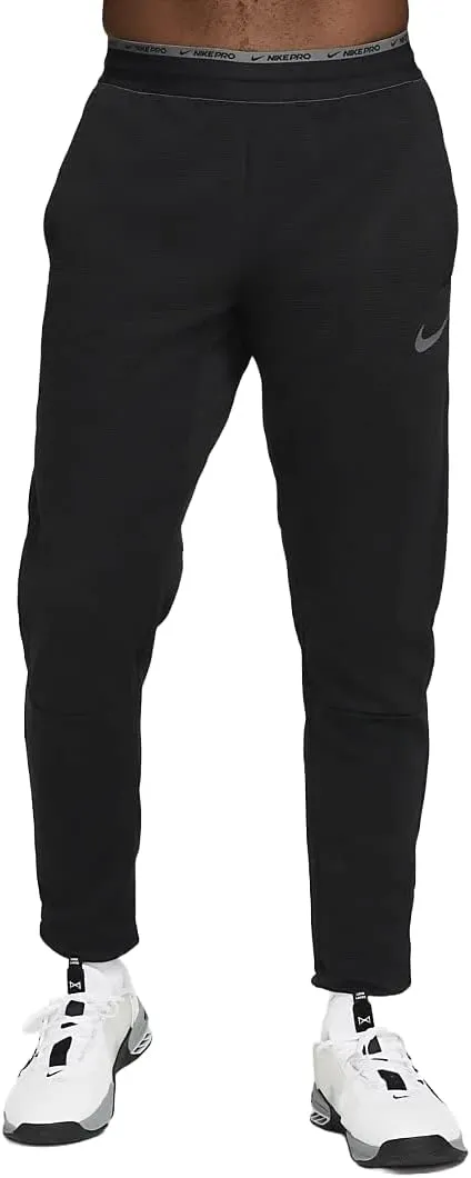 Nike Pro Men's Fleece Training Pants, Black/Black/Iron Grey, 3XL