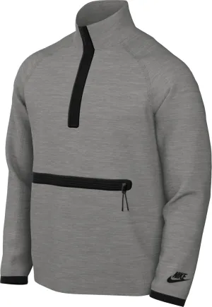 Nike Sportswear Tech Fleece Men's 1/2-Zip Sweatshirt (FB7998-063, Dark Grey Heather/Black)