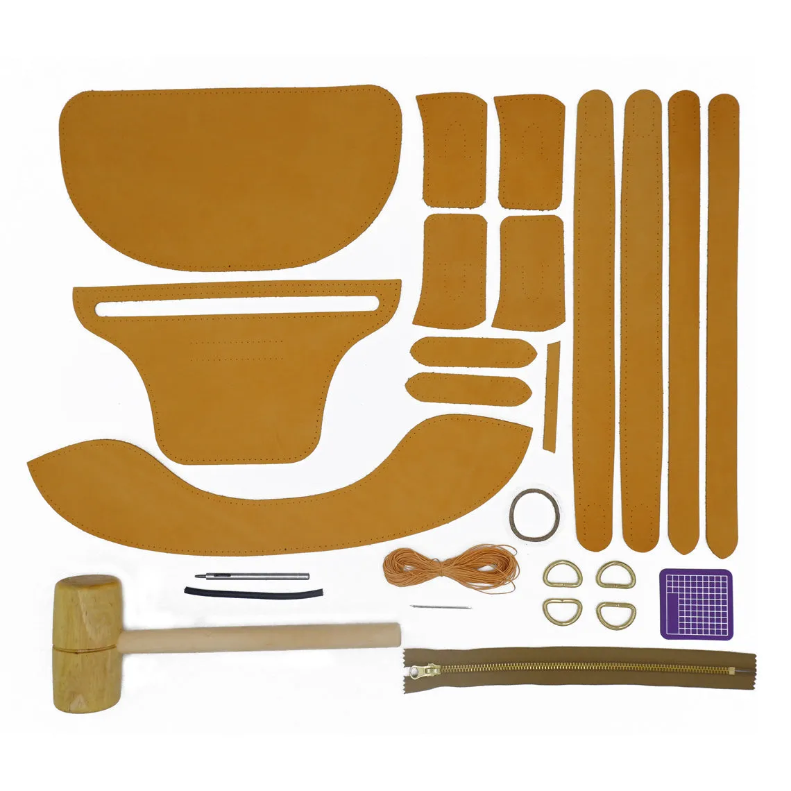 Nubuck Leather Fanny Pack Bum Bag DIY Kit