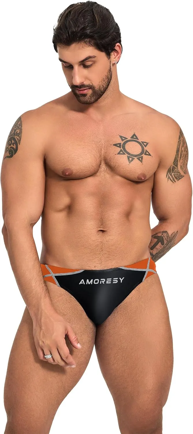 Oceanus Series Trendy Japanese Briefs Low-Waist Hip-Lifting Tight-Fitting Ultra-Thin Swimming Trunks(512)