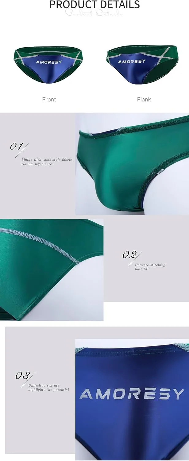 Oceanus Series Trendy Japanese Briefs Low-Waist Hip-Lifting Tight-Fitting Ultra-Thin Swimming Trunks(512)