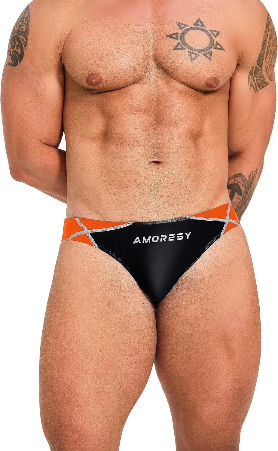 Oceanus Series Trendy Japanese Briefs Low-Waist Hip-Lifting Tight-Fitting Ultra-Thin Swimming Trunks(512)