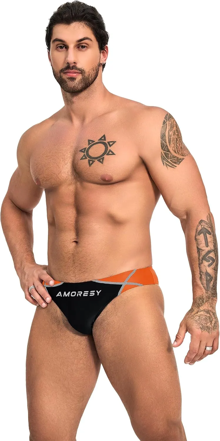 Oceanus Series Trendy Japanese Briefs Low-Waist Hip-Lifting Tight-Fitting Ultra-Thin Swimming Trunks(512)