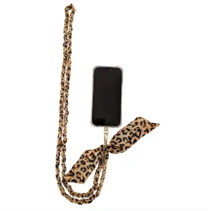 Oh Lala Leopard Crossbody Phone Chain