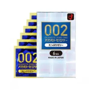 Okamoto 002 Jelly Touch Ultra-Thin Condoms - 6pcs