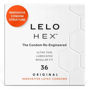 OKAMOTO 004 Condoms 24 Count and LELO HEX Original Ultra Thin Condoms 36 Pack Bundle