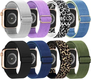omee 8 Pack Compatible with Apple-Watch-Ultra-Band 49mm 46mm 45mm 44mm for Men Women,Breathable Trail Loop Alpine Loop Ocean Band for Ultra 2/Ultra iWatch Serie 10 9 8 7 6 SE 5 4 3 2 1