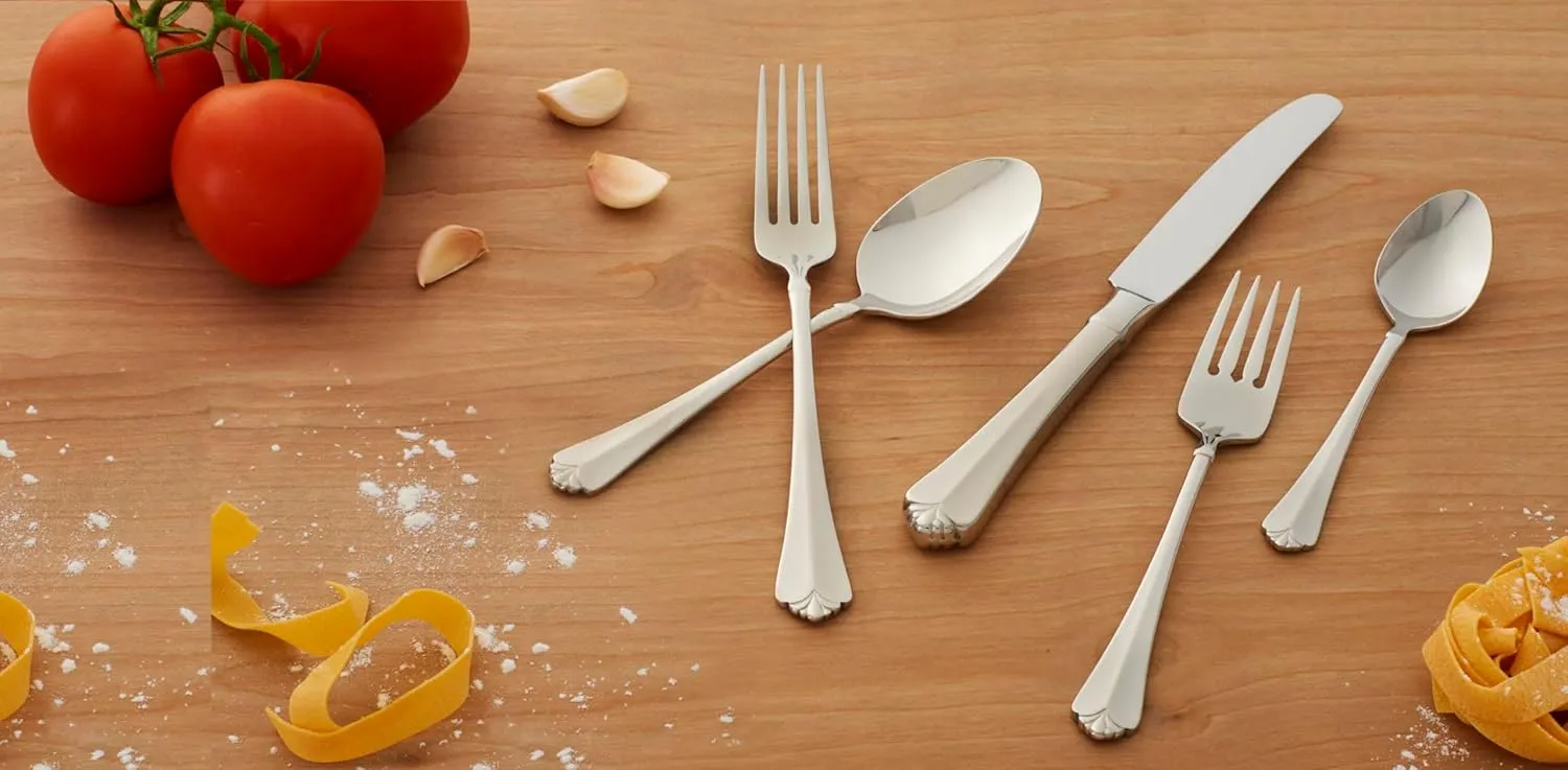 Oneida 2273045AL20 Juilliard 45 Piece Fine Flatware Set, Service For 8