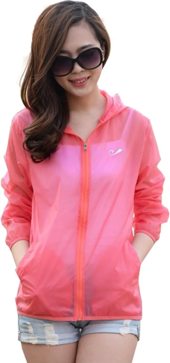 Only Faith Unisex Summer Ultra Thin Transparent Anti UV Breathable Quick Dry Clothing
