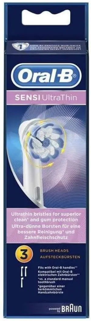 Oral-B EB60-3 Sensi Ultra Thin Toothbrush Heads 3 Pcs