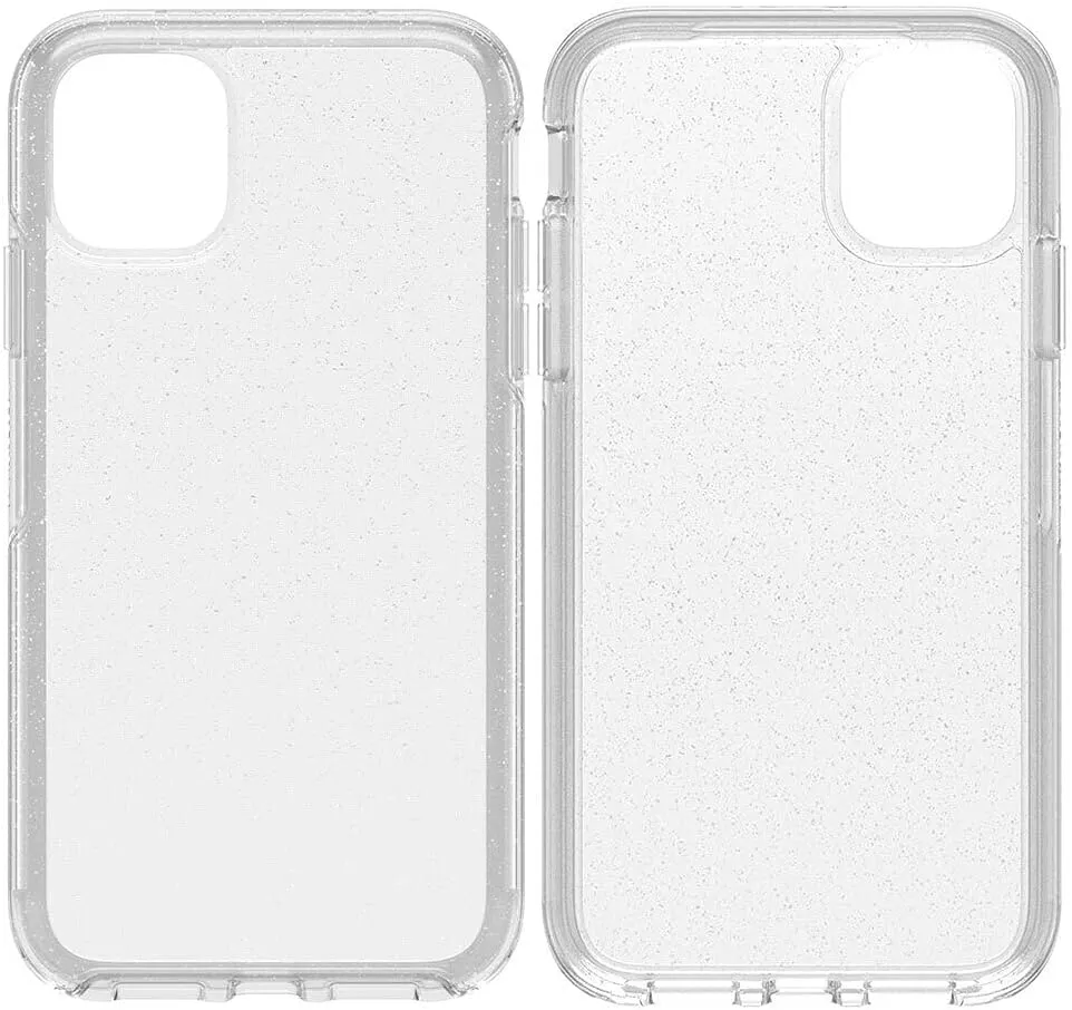 OtterBox iPhone 11 Symmetry Series Case - Stardust (Silver Flake/Clear), Ultra-Sleek, Wireless Charging Compatible, Raised Edges Protect Camera & Screen