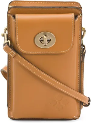 Patricia Nash Felicita Phone Crossbody (Hazelnut)