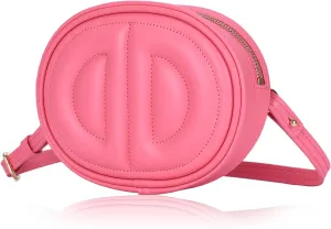 Pink H bag, Leather fanny pack for women,Fashion hot pink crossbody, Popular exquisite waterproof fanny bag for women.