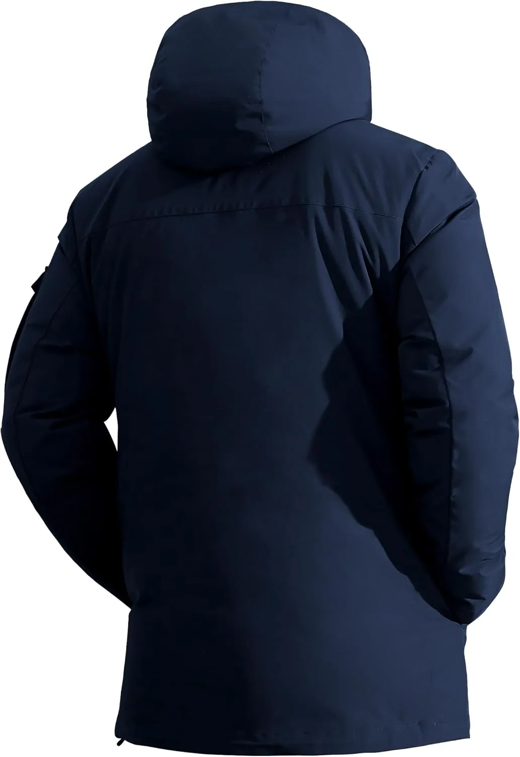 Pioneer Camp Men's Winter Coat Waterproof Fleece Lined Warm Winter Jacket with 9 Pockets Insulated Windproof Hooded Parka