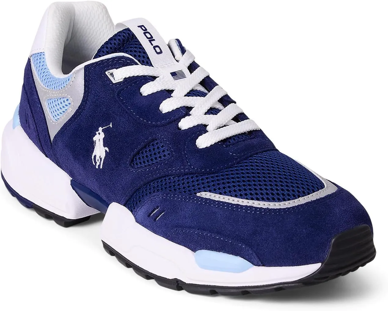 Polo Ralph Lauren Men's Jogger Suede & Mesh Sneaker