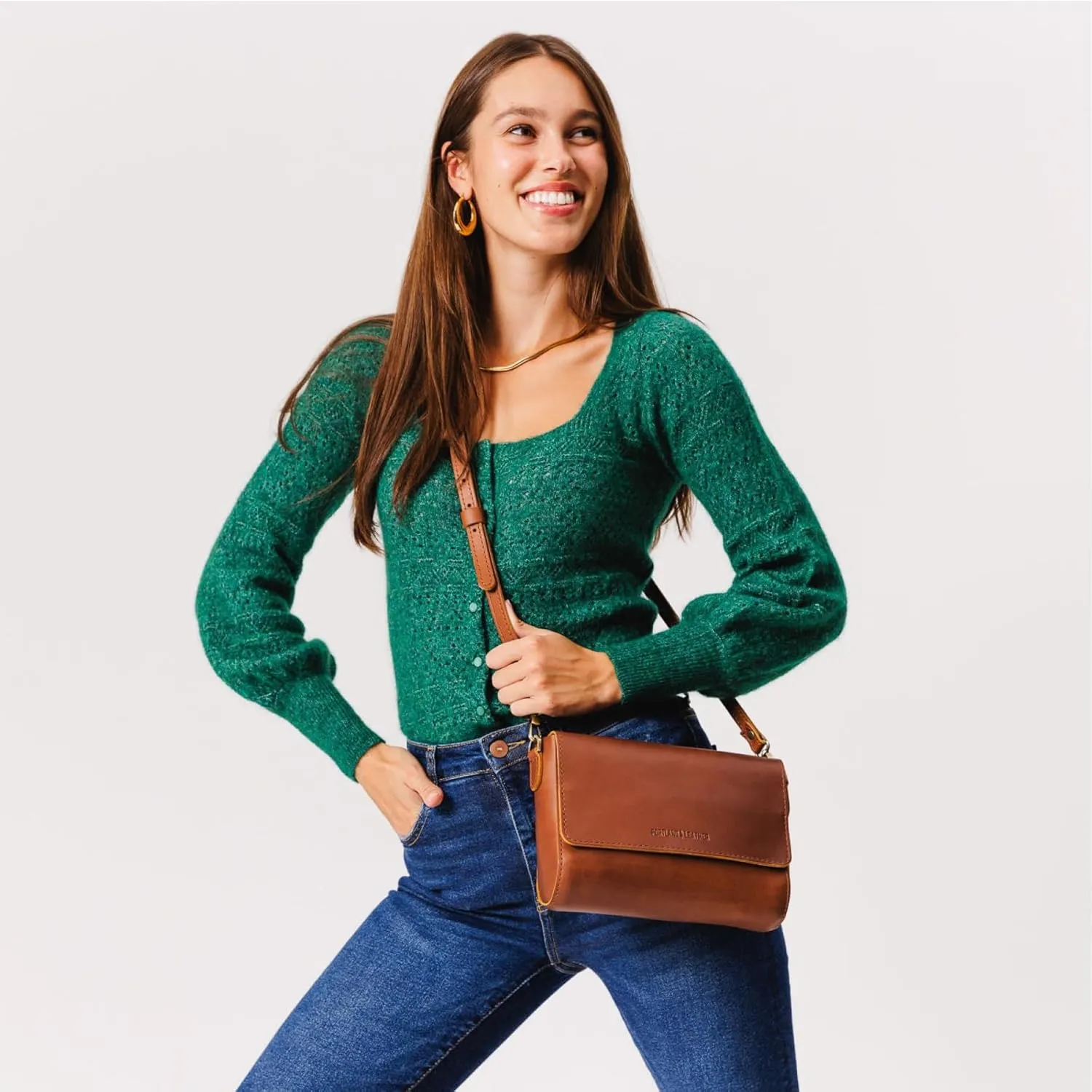 Portland Leather Goods Metro Crossbody Bag for Women – Handmade from the Finest Full-Grain Hides