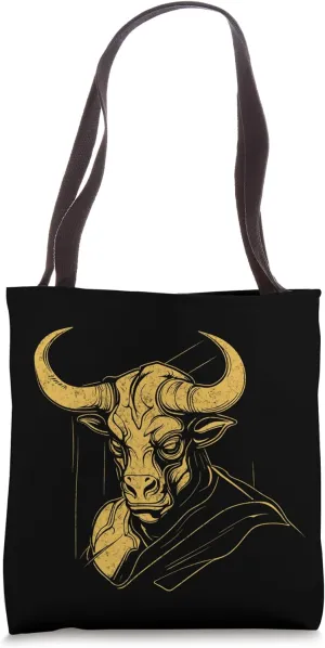 Powerful Epic Minotaur - Majestic Mythical Design Tote Bag