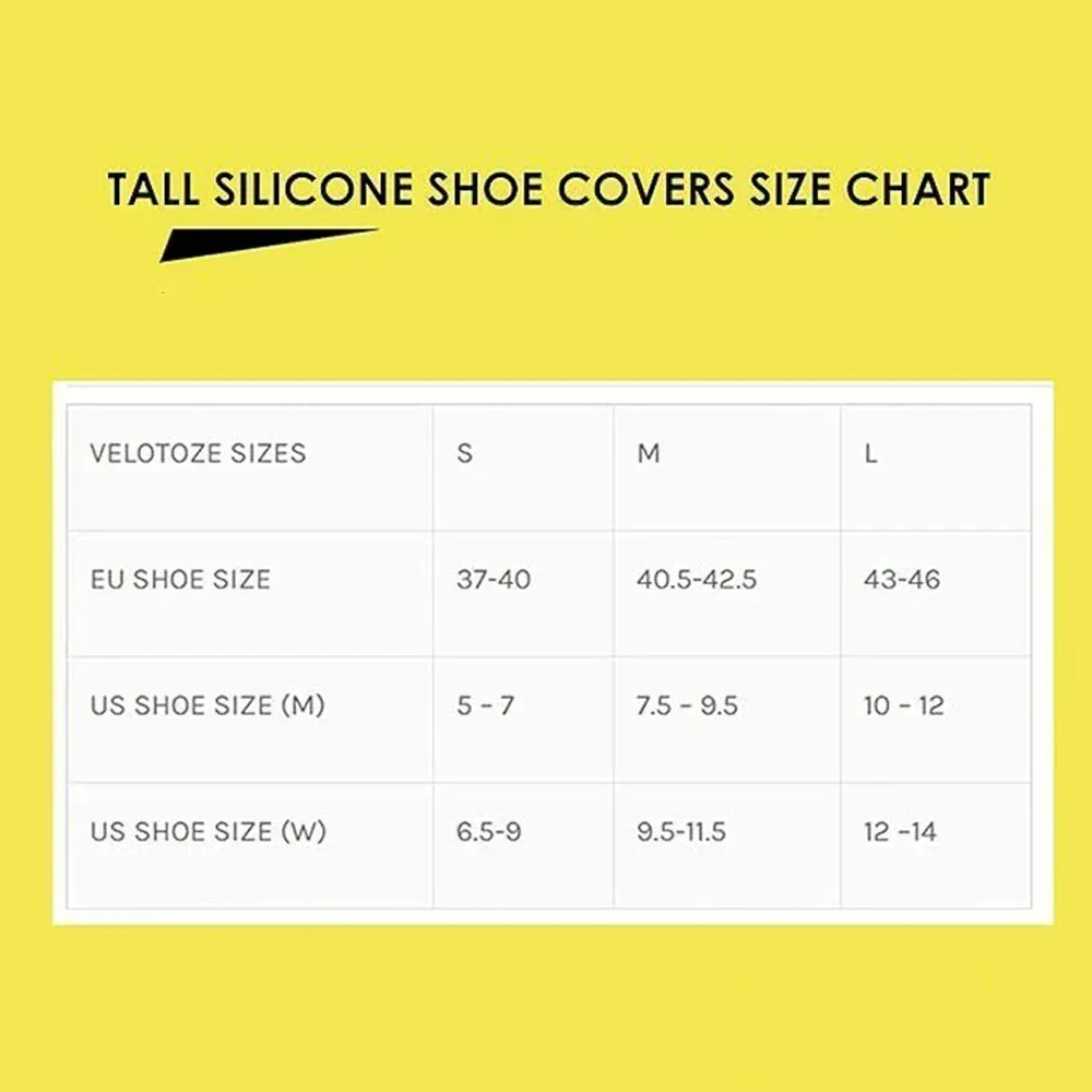 Premium Tall Silicone Cycling Shoe Covers - Waterproof & Windproof Overshoes