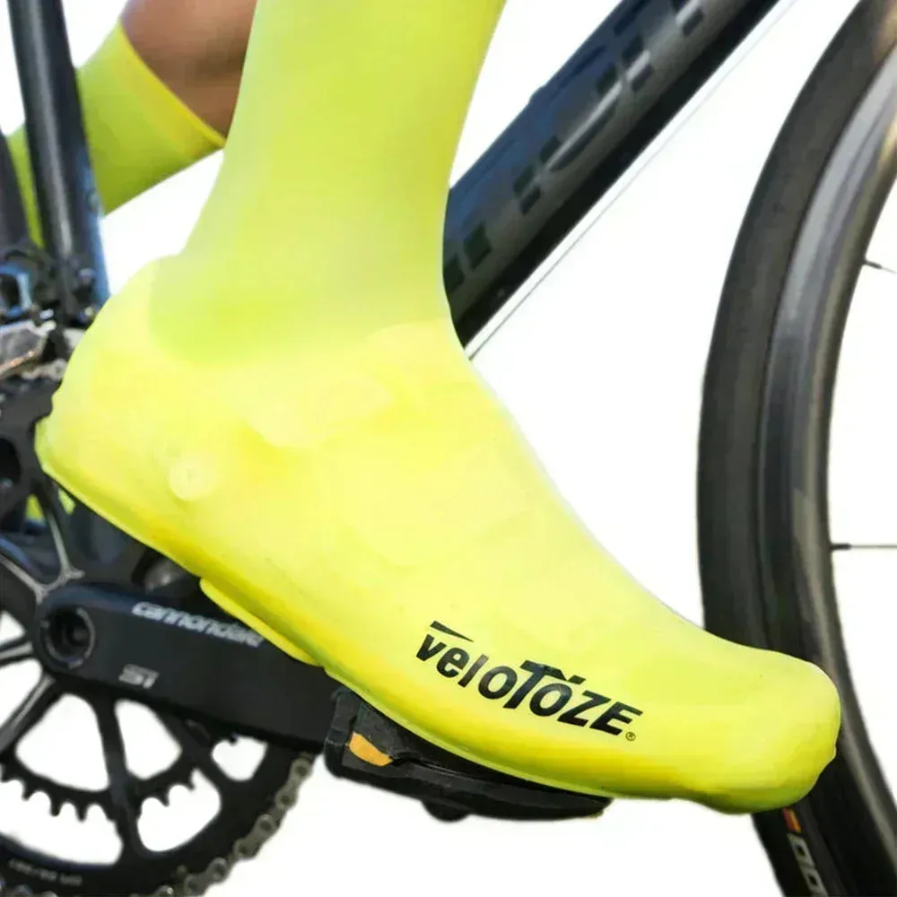 Premium Tall Silicone Cycling Shoe Covers - Waterproof & Windproof Overshoes
