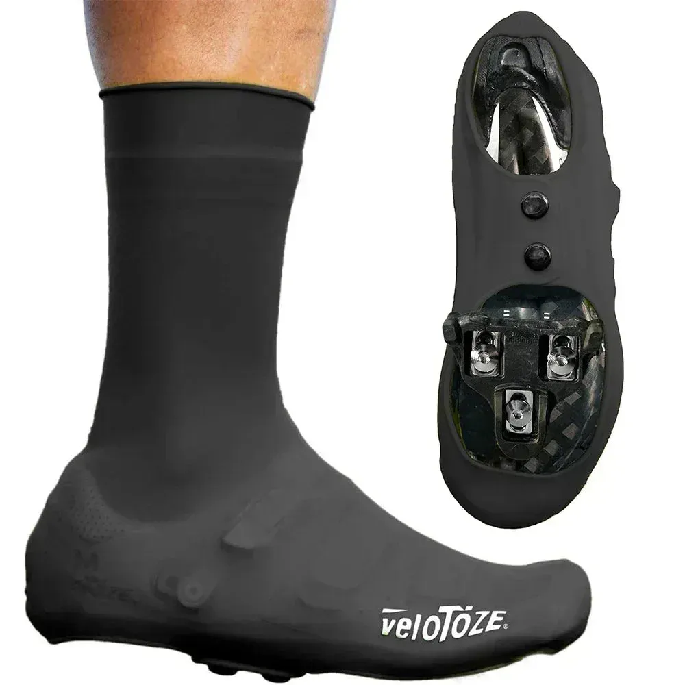 Premium Tall Silicone Cycling Shoe Covers - Waterproof & Windproof Overshoes