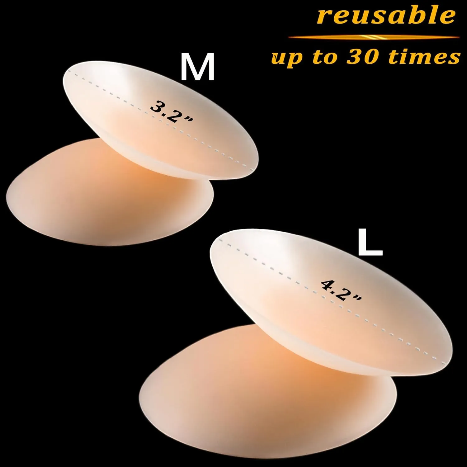 PRETTYWELL Nipple Covers for Women,Waterproof Nipple Pasties Reusable,Ultra Thin Adhesive Silicone Nipple Cover Petals