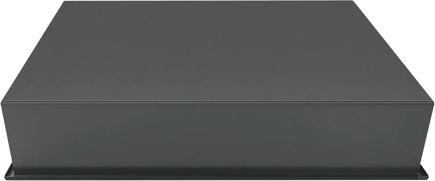 PULSE Showerspas NI-1216-GMB Niche Rectangular Stainless-Steel Shower Shelf, 12" x 16", Gunmetal Black
