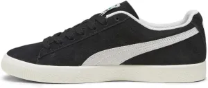 Puma Mens Clyde Hairy Suede Lace Up Sneakers Shoes Casual - Black
