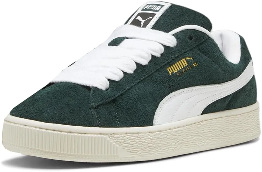Puma Mens Suede XL Hairy Lace Up Sneakers Shoes Casual - Green
