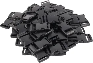 Qtqgoitem Plastic Handbag Bag Webbing Adjustive Quick Release Fastener 50 Pcs Black (model: 7b0 758 489 4a5 bd8)