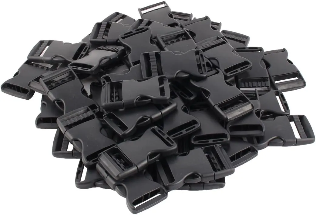 Qtqgoitem Plastic Handbag Bag Webbing Adjustive Quick Release Fastener 50 Pcs Black (model: 7b0 758 489 4a5 bd8)