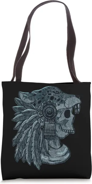 Quetzalcoatl Skull Aztec Warrior Mayan Inca Toltec Tote Bag