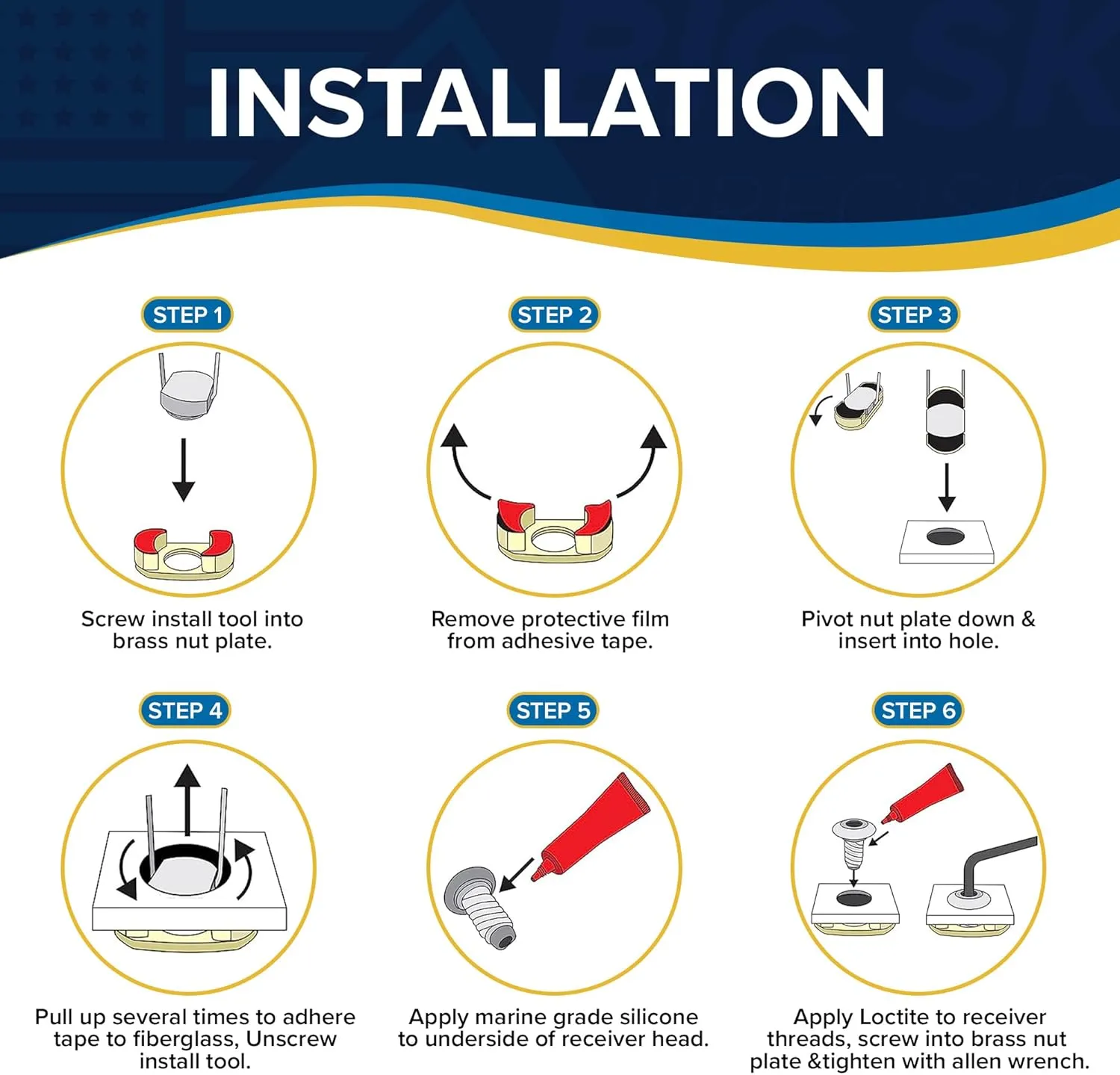 Quick-Release Fender Holder Pin and Set Docking | Easy to Use, 316 Stainless Steel, Corrosion Resistance