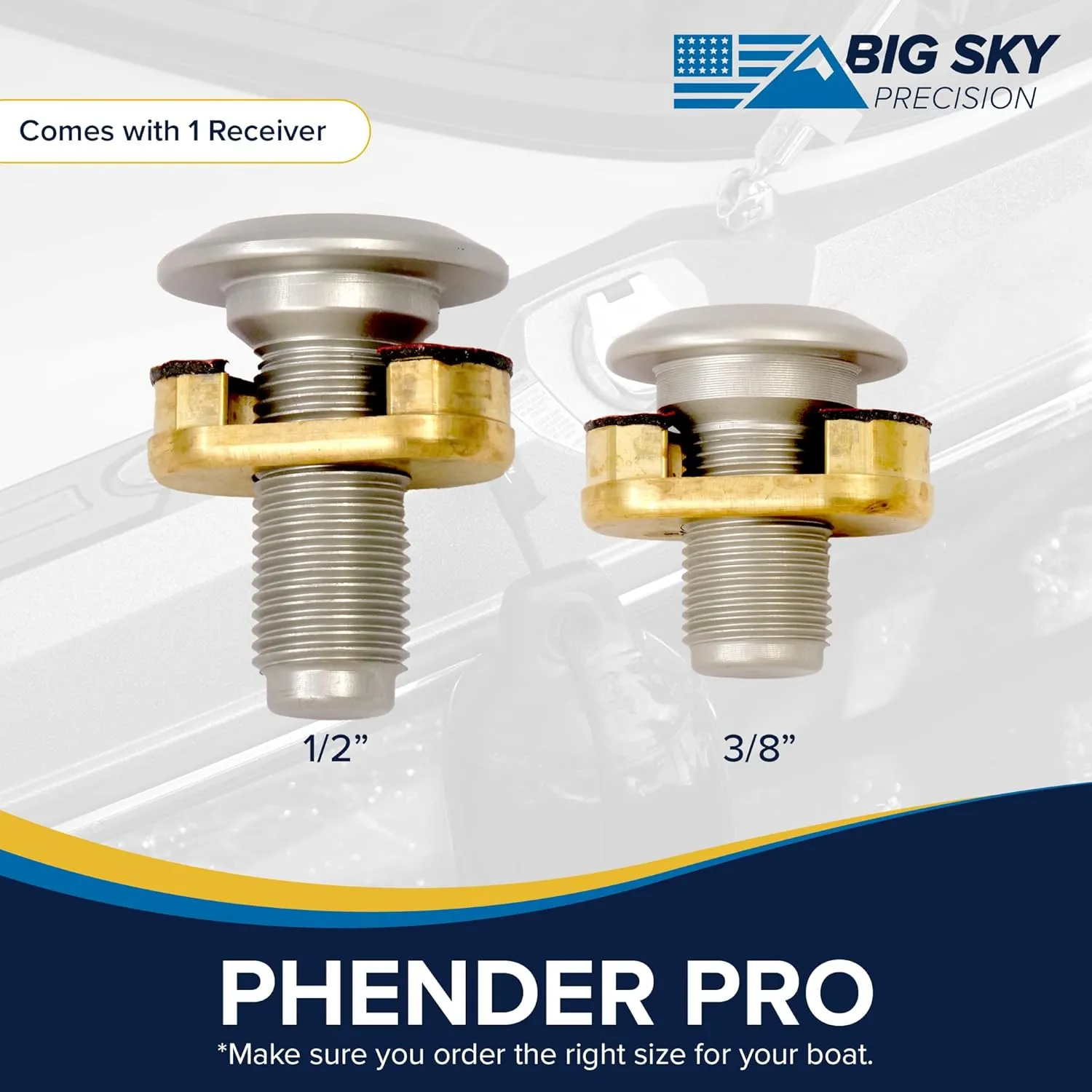 Quick-Release Fender Holder Pin and Set Docking | Easy to Use, 316 Stainless Steel, Corrosion Resistance