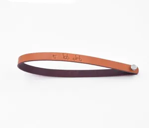 Quick Release Luggage Leather Strap for Brompton Black Brown