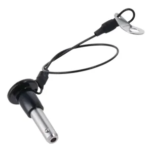 Quick Release Pins 2 Pcs Diameter 6/8/10mm Ball Locking Pins with 25cm Wire Stainless Steel Push-Button Locking Multi Size Quick Release Pin(8x16mm)