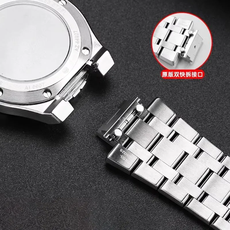 Quick Release Stainless Steel Watchband For MAURICE LACROIX AIKON AI1108 AI6038 AI6058 AI6007 AI6008 Men's Strap
