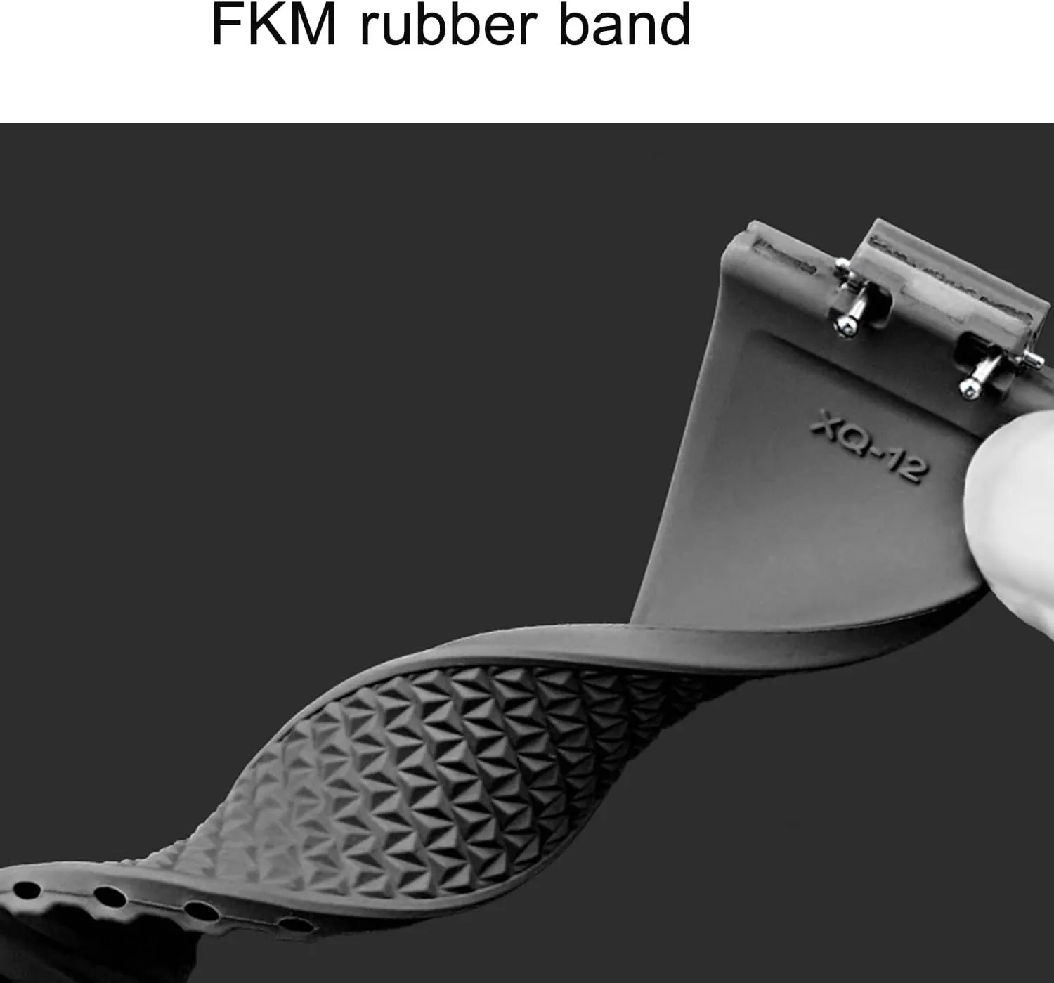 Quick Release Watch Band for Tissot PRX Strap Replacement,FKM Rubber Strap and Butterfly Clasp Compatible with Tissot PRX 40mm Watch Series