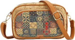 Quilted Crossbody Bags Purse for Women Small Vegan Leather Shoulder Handbags Purses with Two Straps