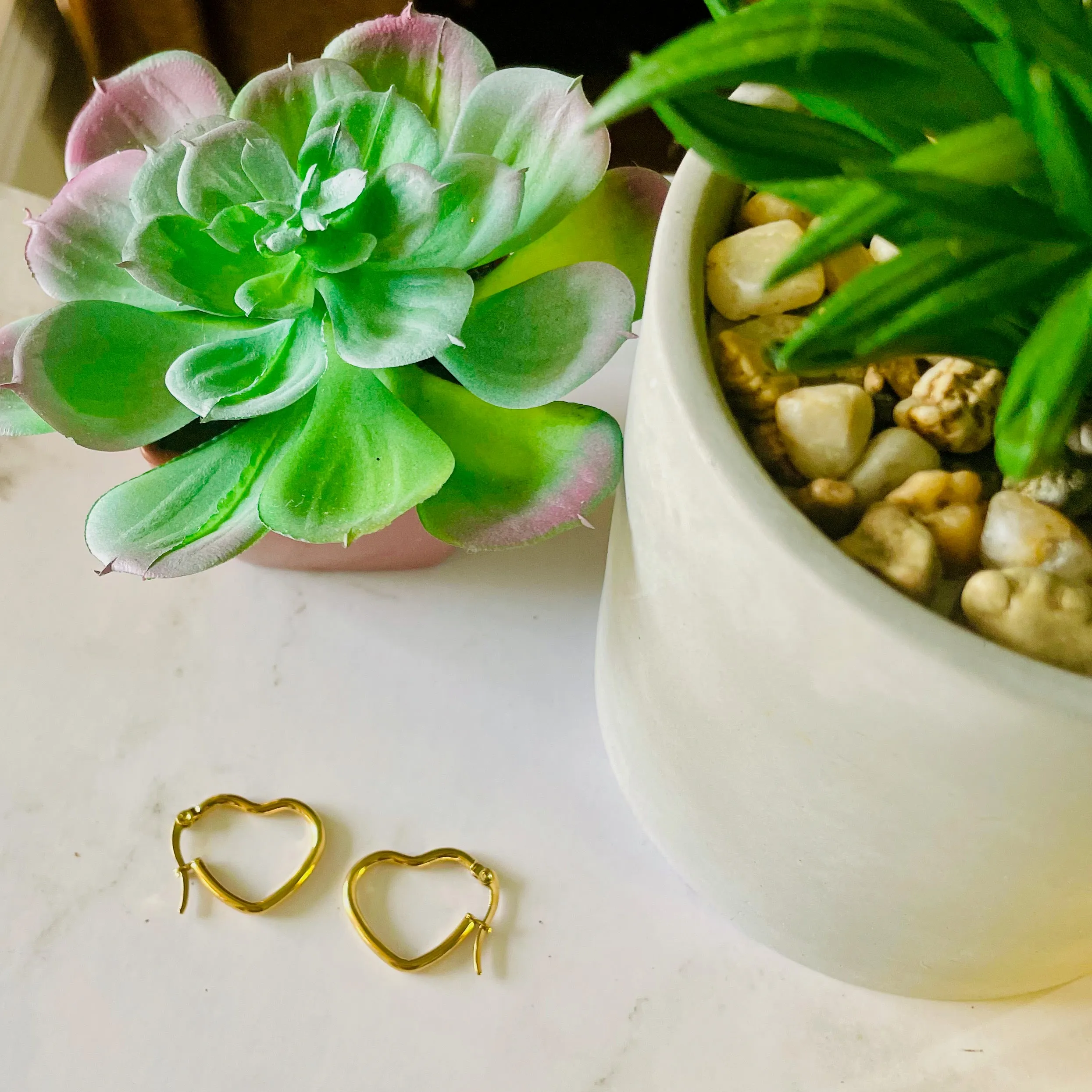 "Unadorned" earrings