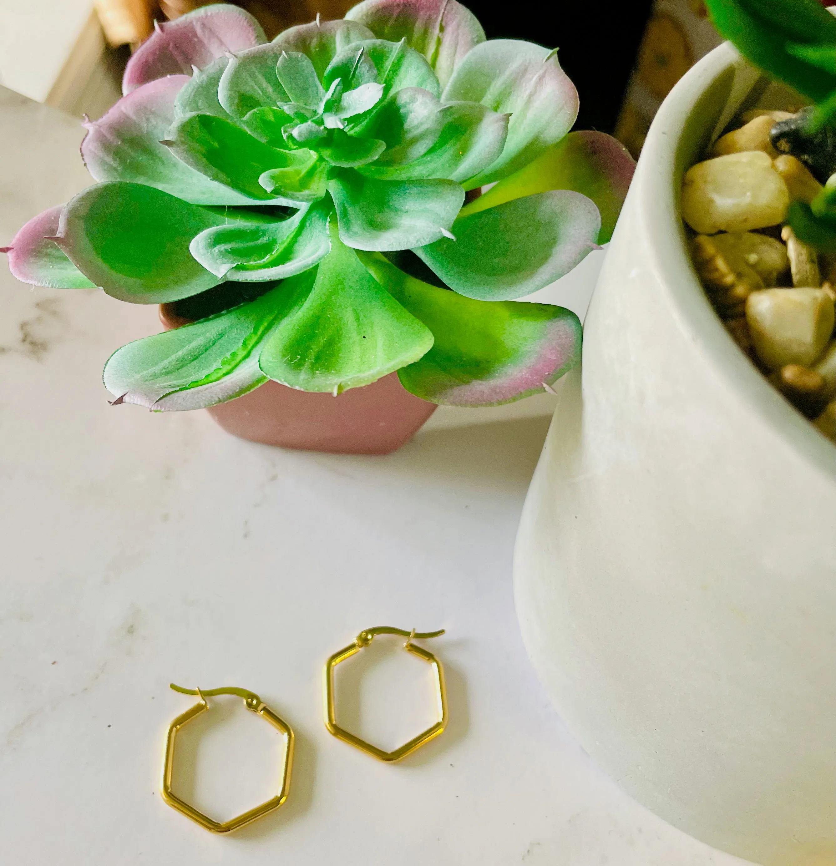 "Unadorned" earrings