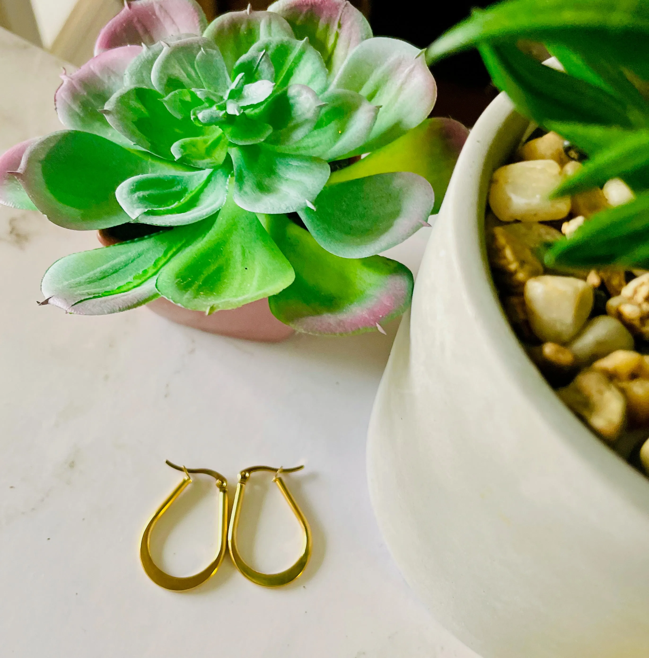 "Unadorned" earrings