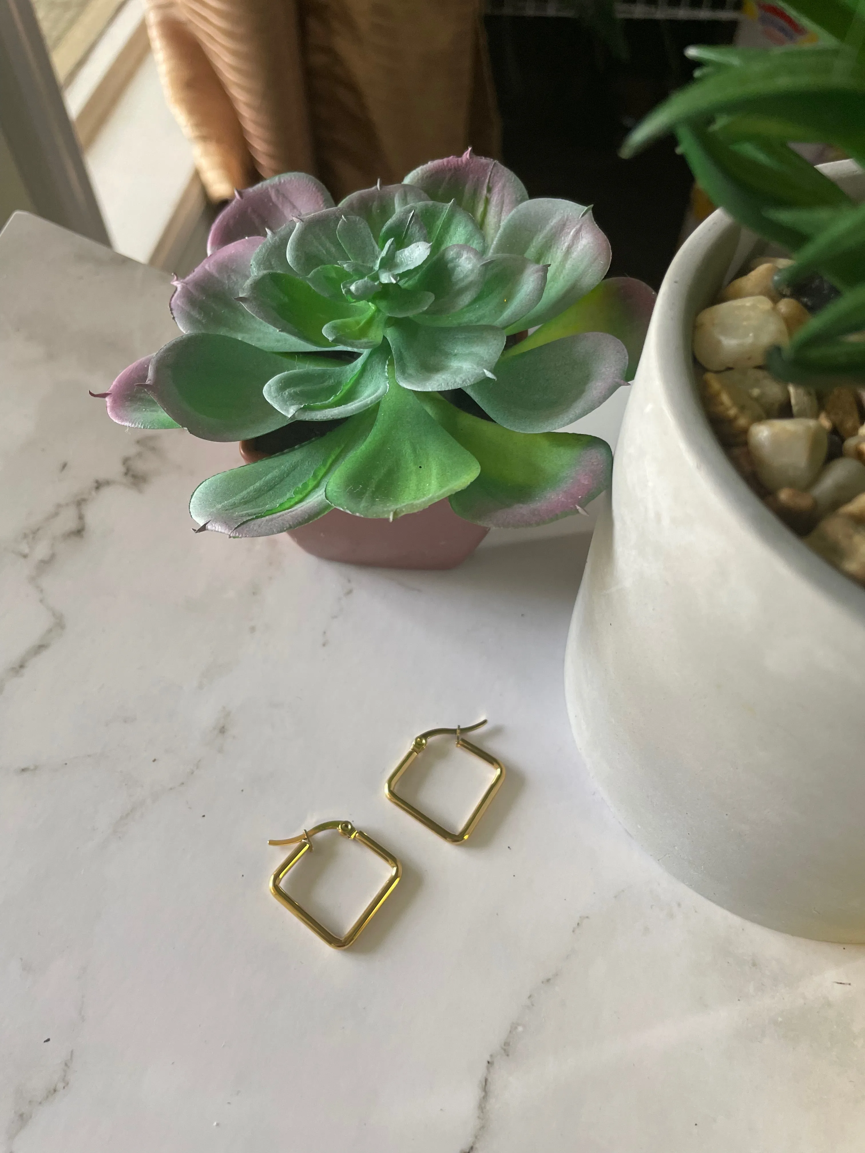 "Unadorned" earrings