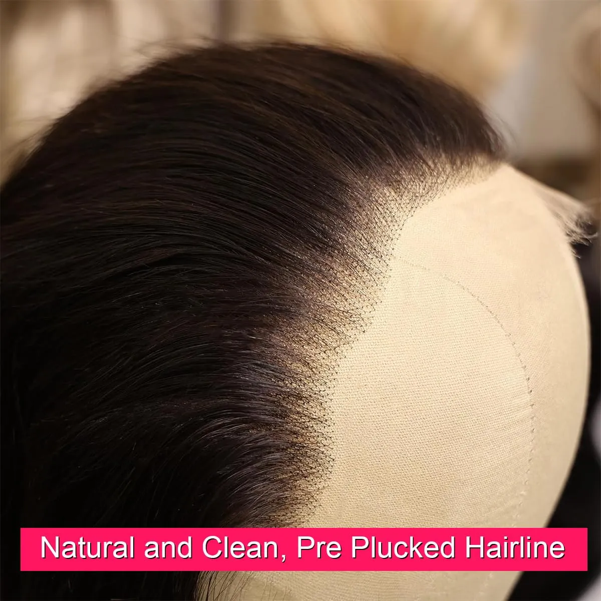 Real HD Lace Frontal 13x6 HD Frontal Ultra Thin Swiss HD Lace Bleach Knots Frontal Closure Virgin Human Hair Pre Plucked with Baby Hair Undetectable & Invisible Lace Straight 18 Inch