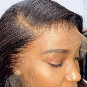 Real HD Lace Frontal 13x6 HD Frontal Ultra Thin Swiss HD Lace Bleach Knots Frontal Closure Virgin Human Hair Pre Plucked with Baby Hair Undetectable & Invisible Lace Straight 18 Inch