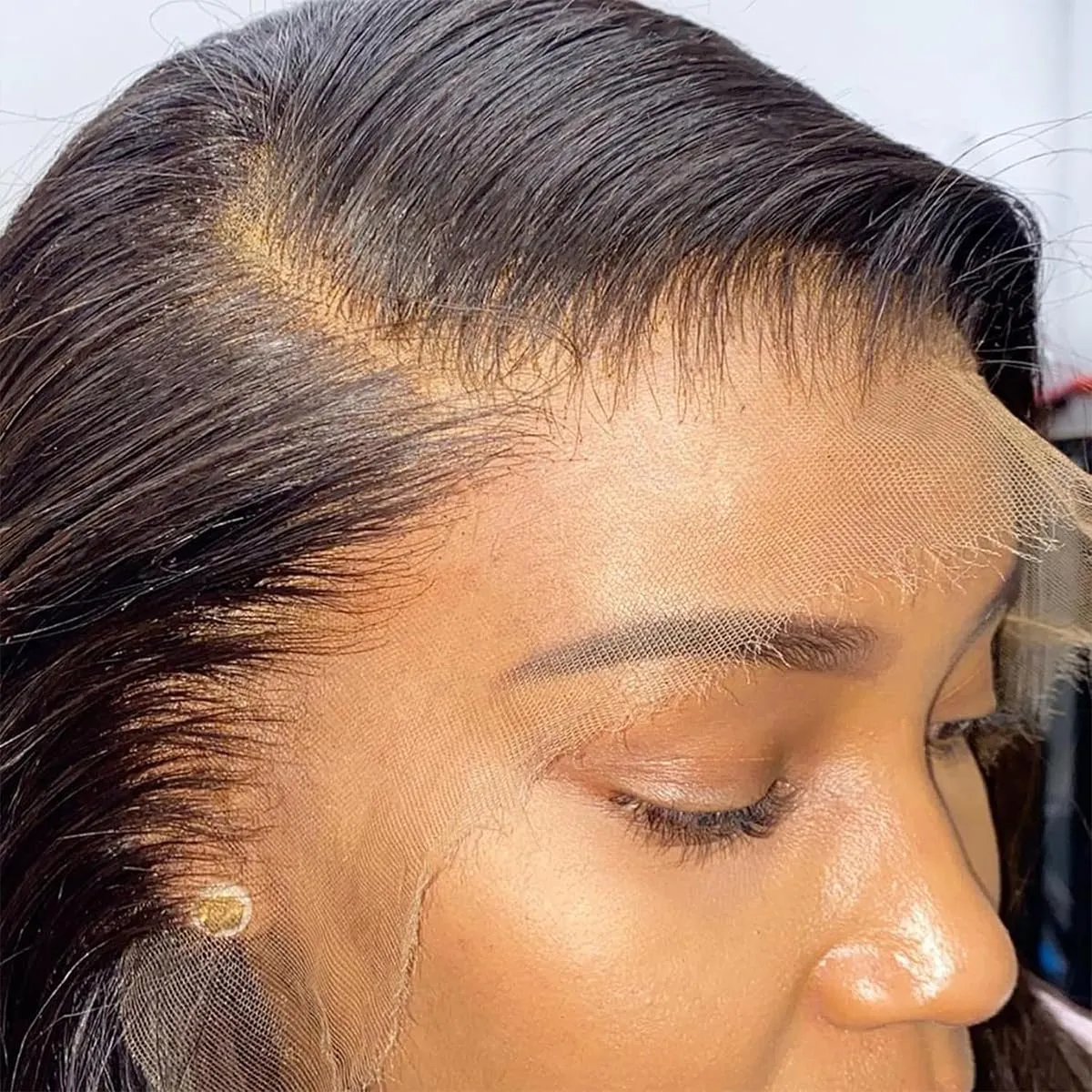 Real HD Lace Frontal 13x6 HD Frontal Ultra Thin Swiss HD Lace Bleach Knots Frontal Closure Virgin Human Hair Pre Plucked with Baby Hair Undetectable & Invisible Lace Straight 18 Inch