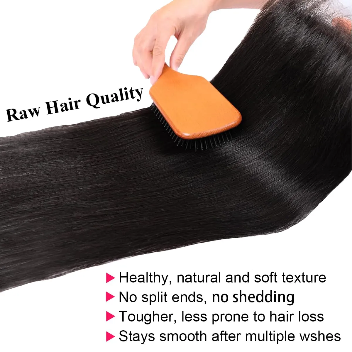 Real HD Lace Frontal 13x6 HD Frontal Ultra Thin Swiss HD Lace Bleach Knots Frontal Closure Virgin Human Hair Pre Plucked with Baby Hair Undetectable & Invisible Lace Straight 18 Inch
