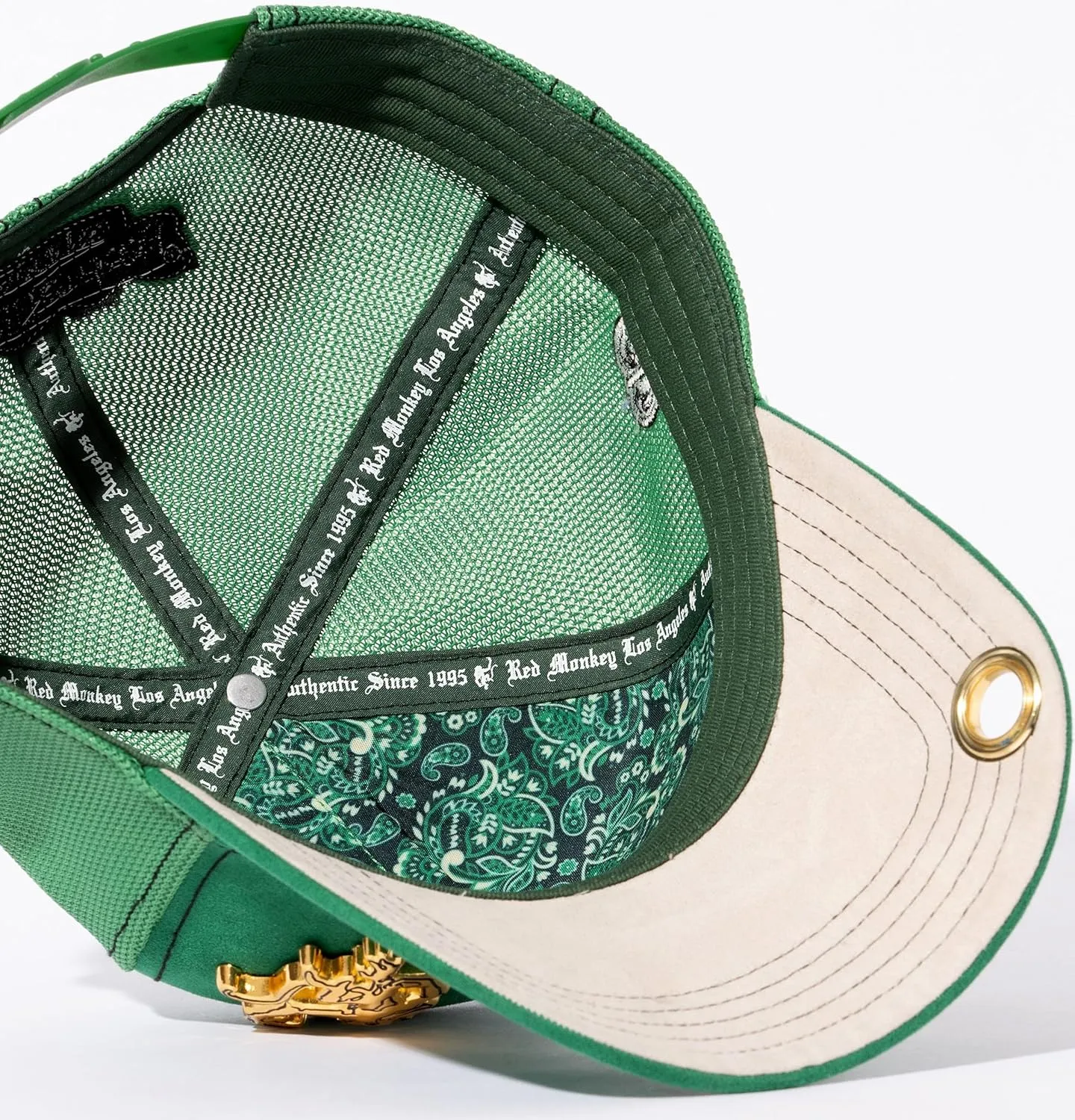 Red Monkey Rich Micro-Suede RM1521 New Limited Edition Trucker Snapback Hat Cap