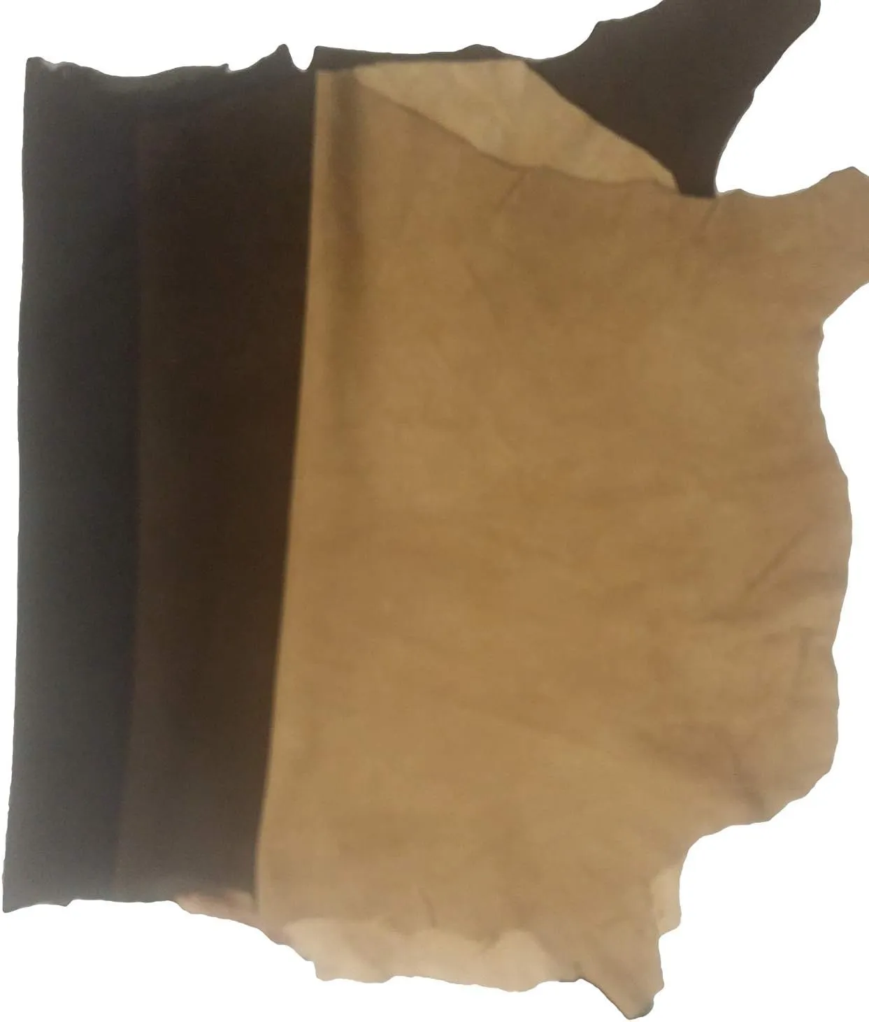REED© Leather HIDES - Whole Suede Skin 7 to 10 SF (Suede - Brown)
