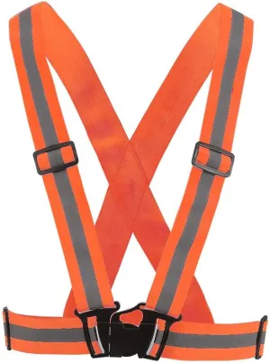 Reflective Vest,Adjustable Elastic Straps Run Gear Reflective Running Vest Quick Lock and Release,fit for Unisex All