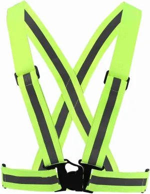 Reflective Vest,Adjustable Elastic Straps Run Gear Reflective Running Vest Quick Lock and Release,fit for Unisex All